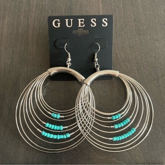 NWT Guess Bundle Set of Hoop and Dangle Earrings - Picture 5 of 10